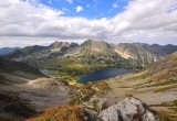 Widok ze Szpiglasowej Przełęczy na Dolinie Pięciu Stawów Polskich